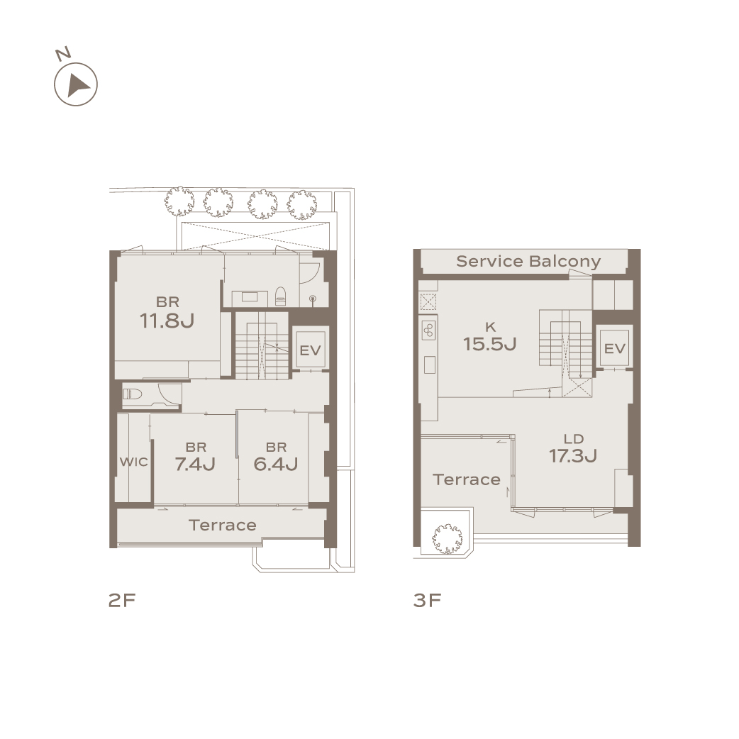 MEGUROHIGASHIGAOKA C3type Floor plans