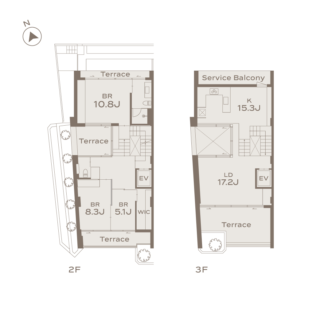 MEGUROHIGASHIGAOKA Atype Floor plans