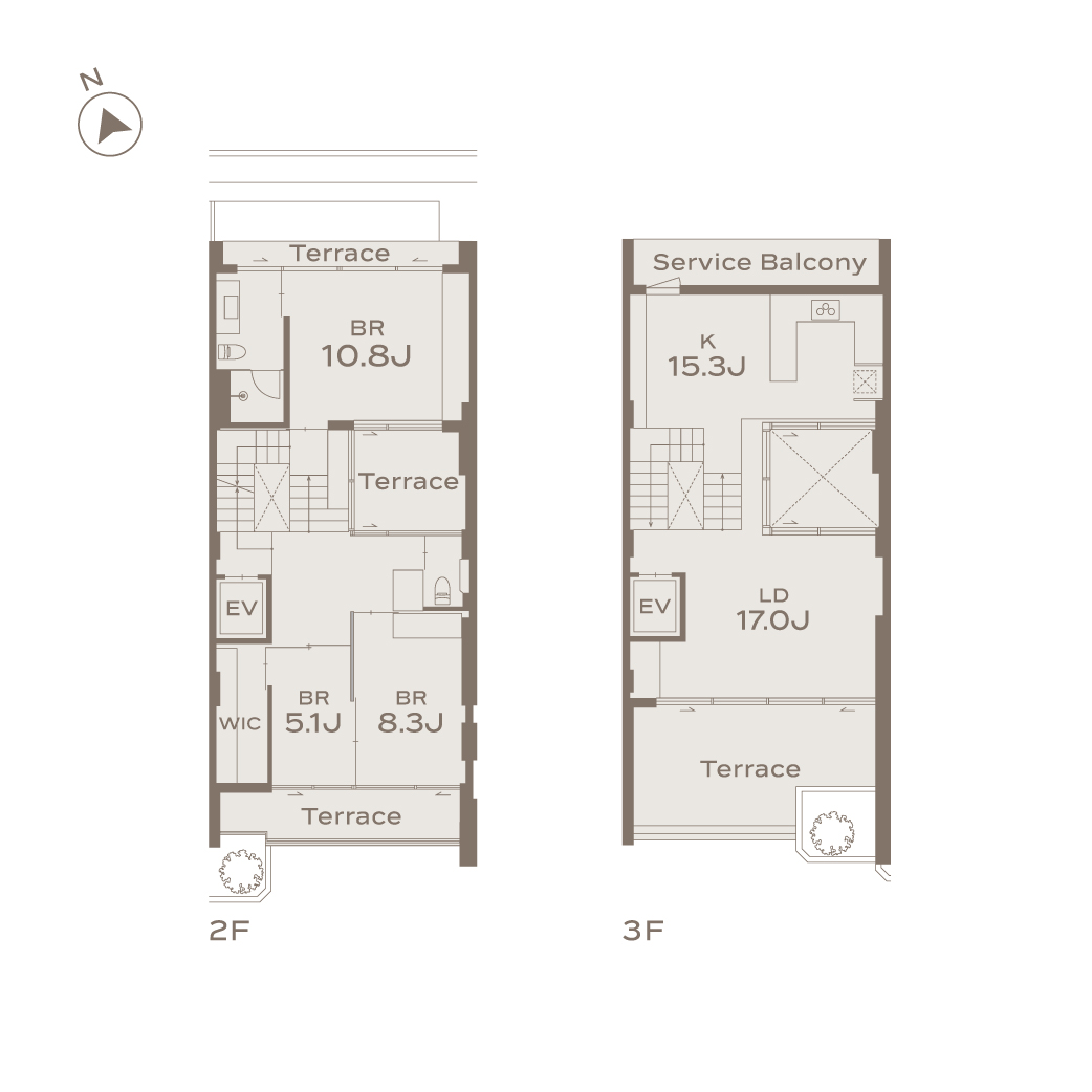 MEGUROHIGASHIGAOKA Btype Floor plans