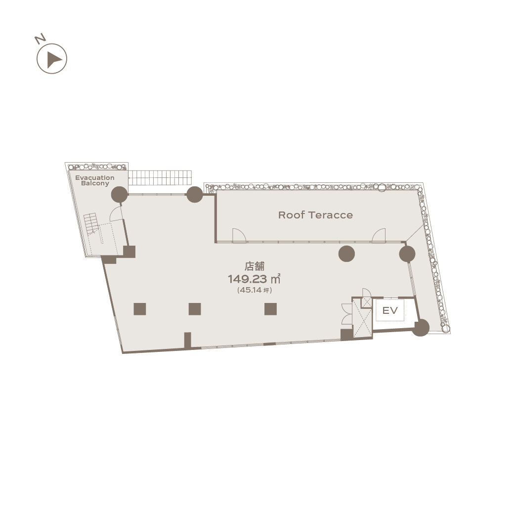 AXION Futakotamagawa 4F / 店舗 Floor plans