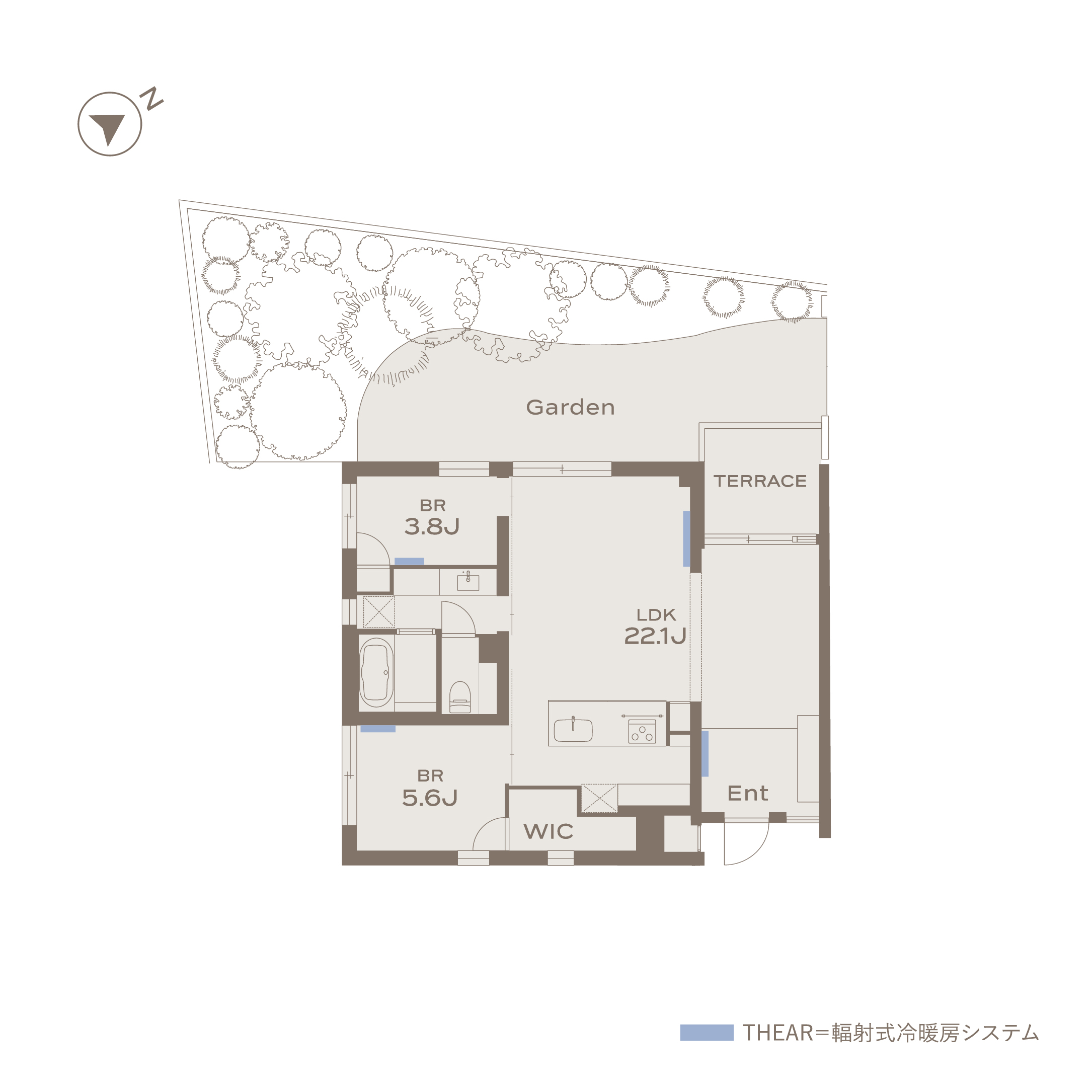 FUTAKOTAMAGAWA 101 間取り図