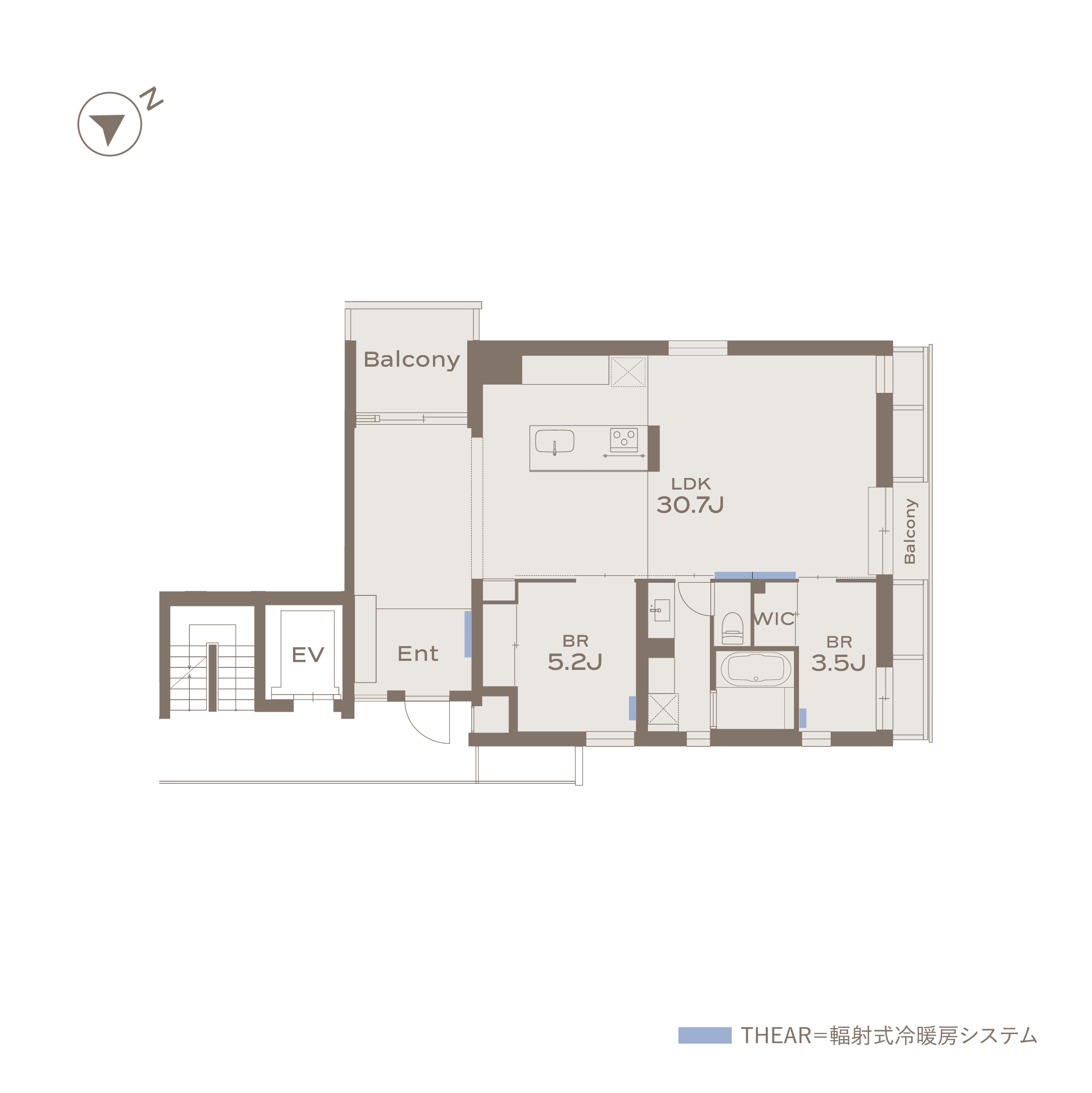 FUTAKOTAMAGAWA 203 間取り図