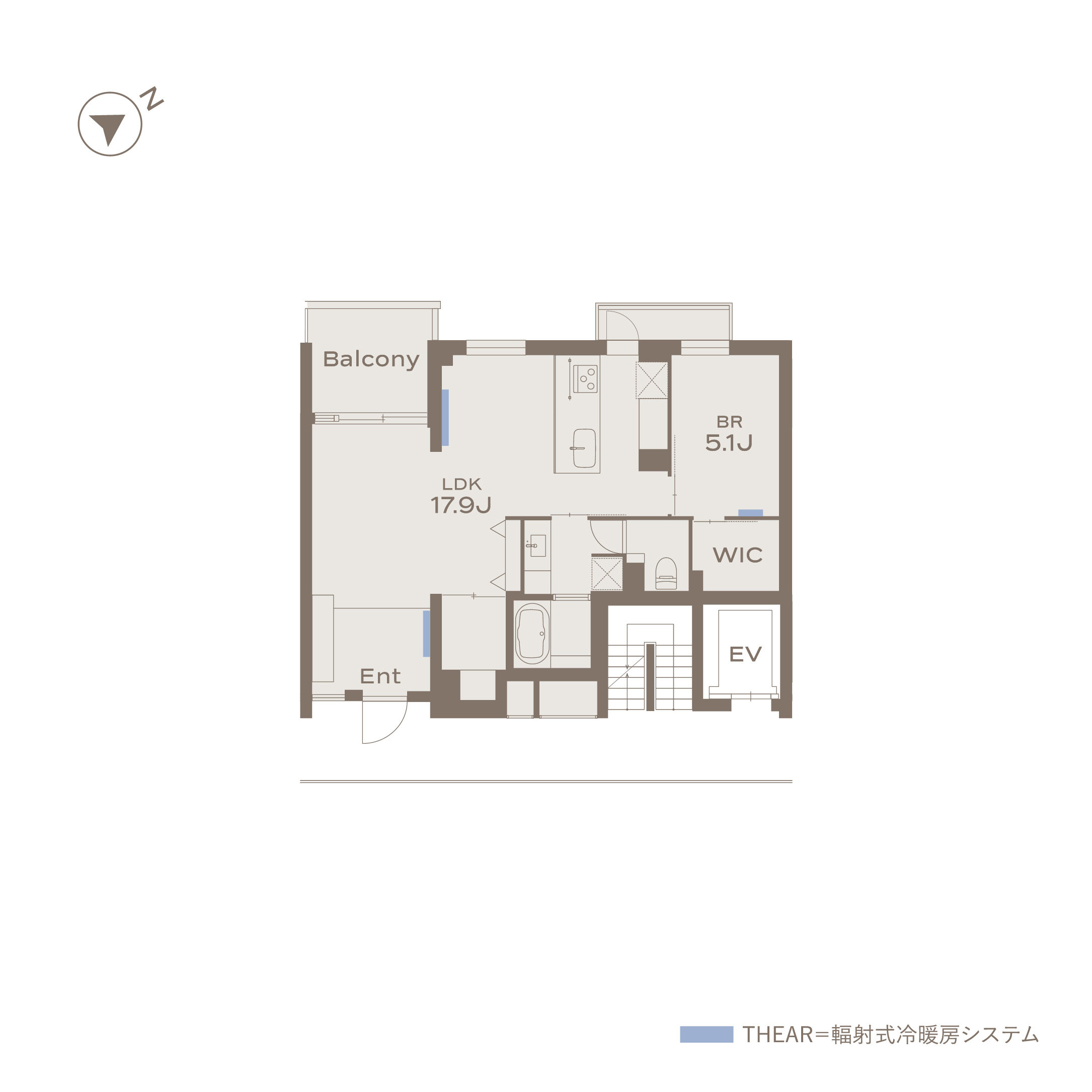 FUTAKOTAMAGAWA 402 間取り図