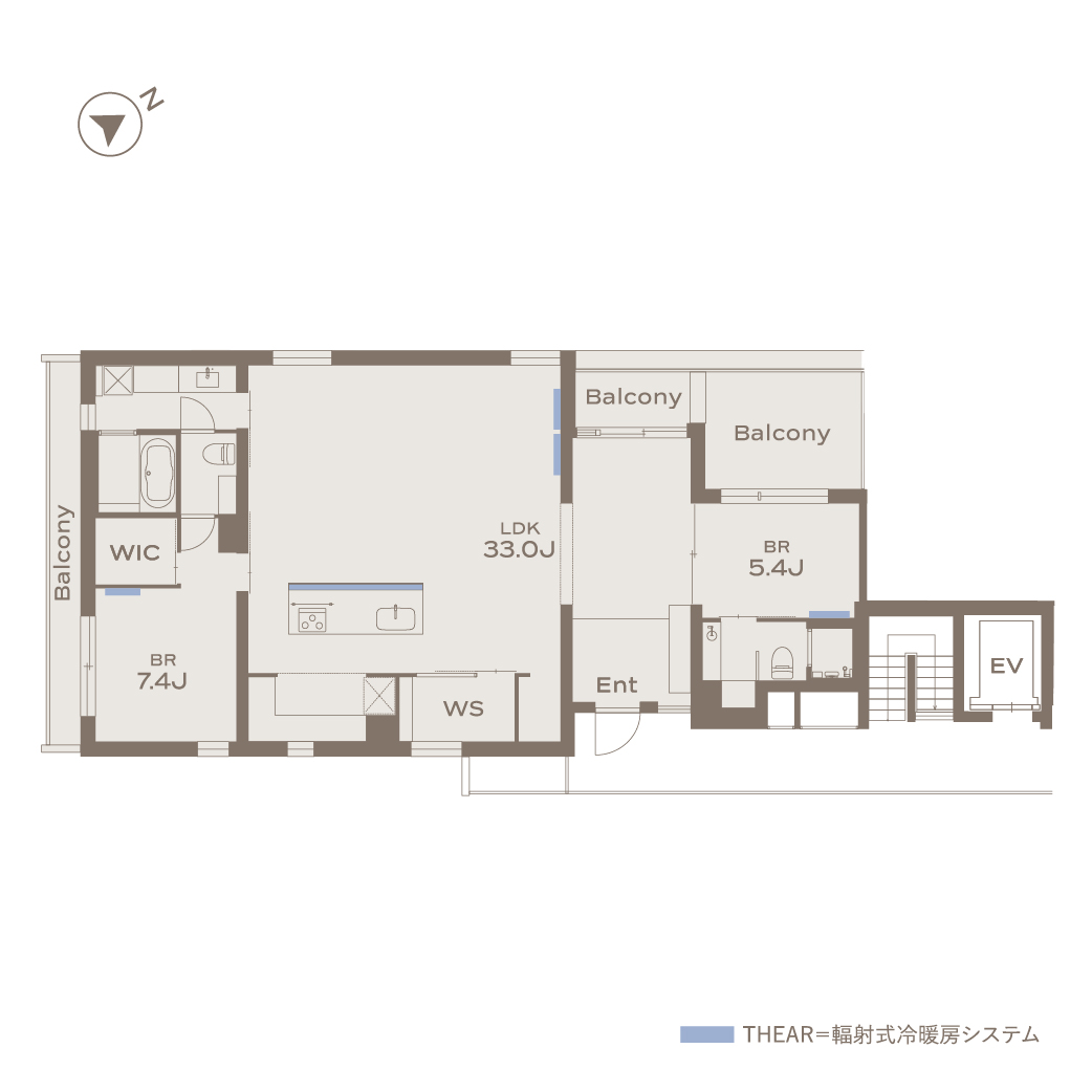 FUTAKOTAMAGAWA 501 間取り図