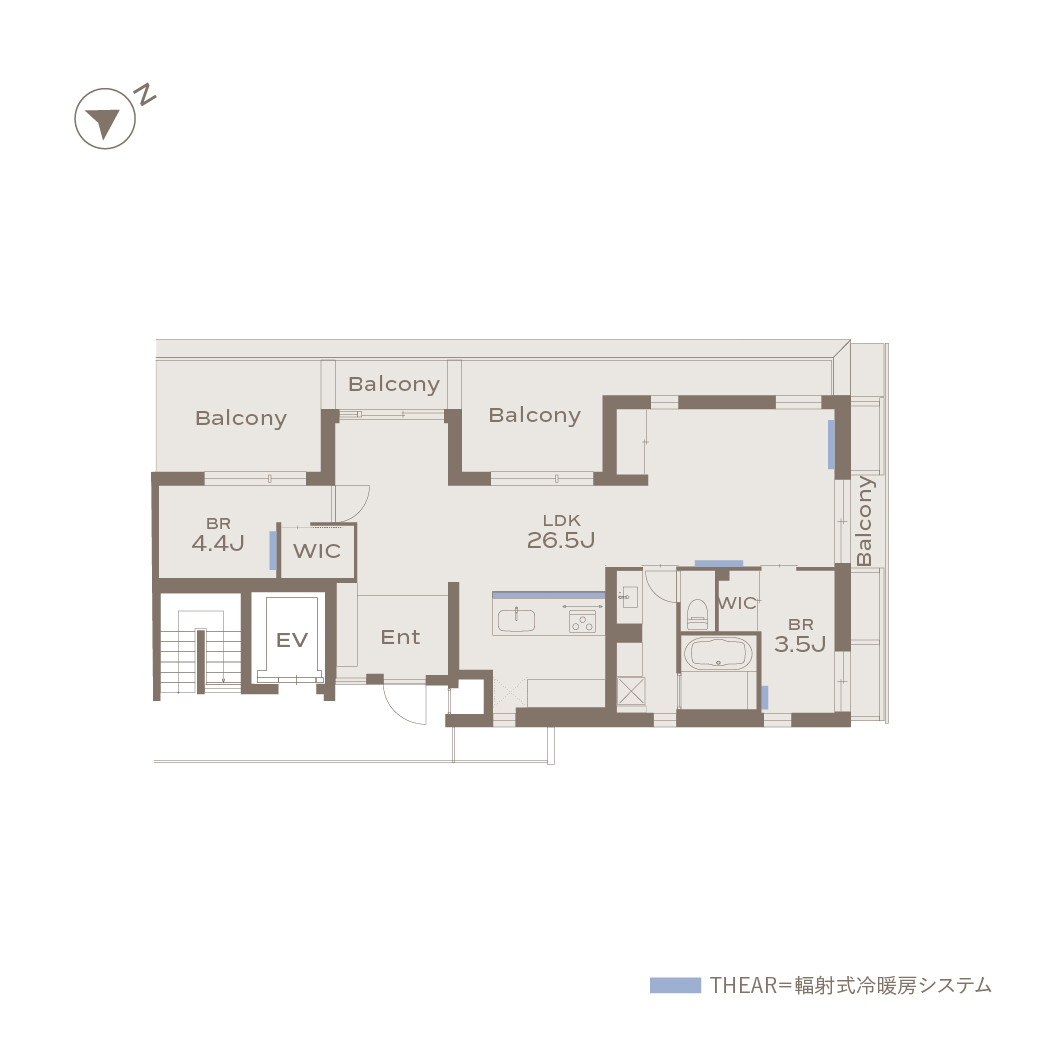 FUTAKOTAMAGAWA 502 間取り図
