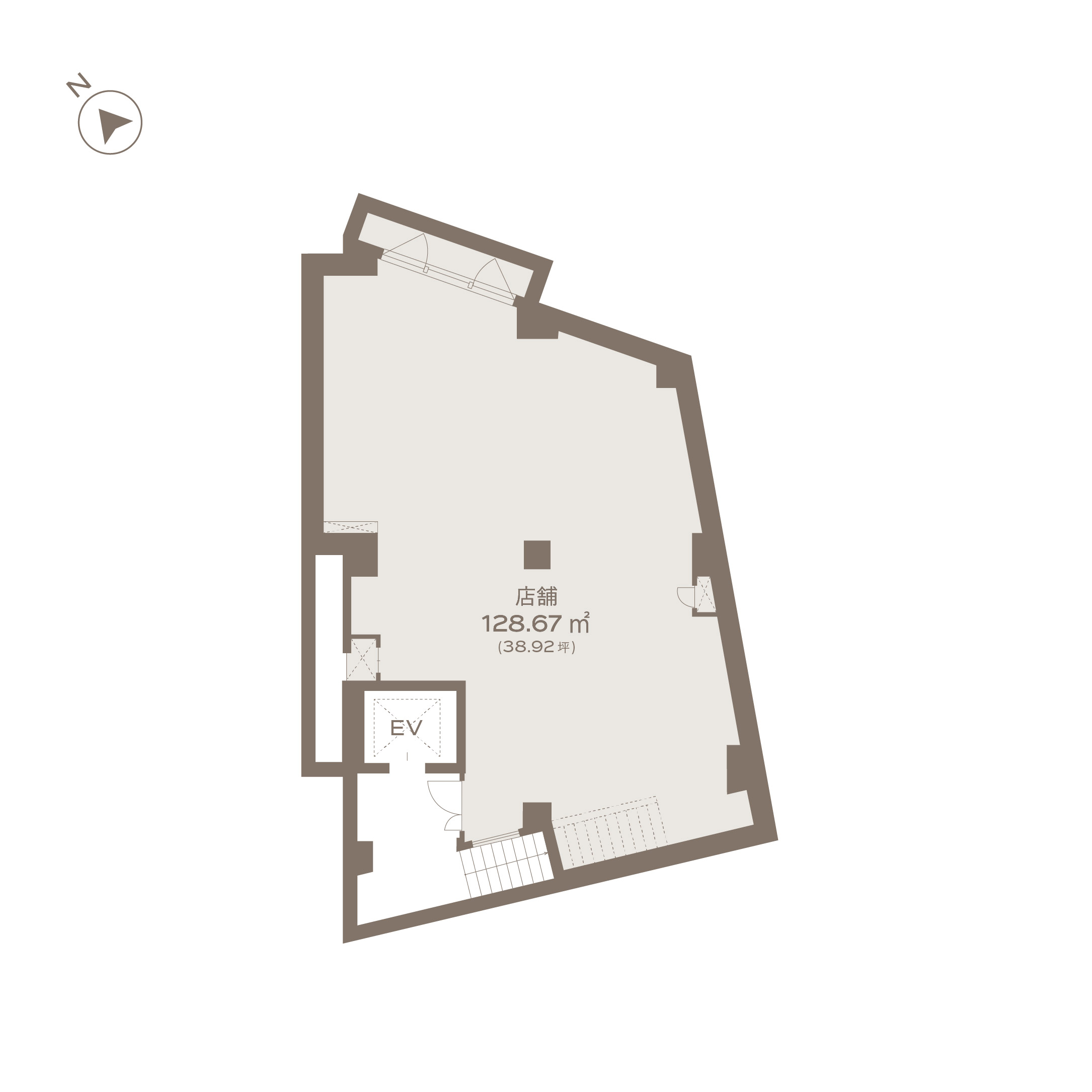 FUTAKOTAMAGAWA SEED B1F / 店舗 間取り図