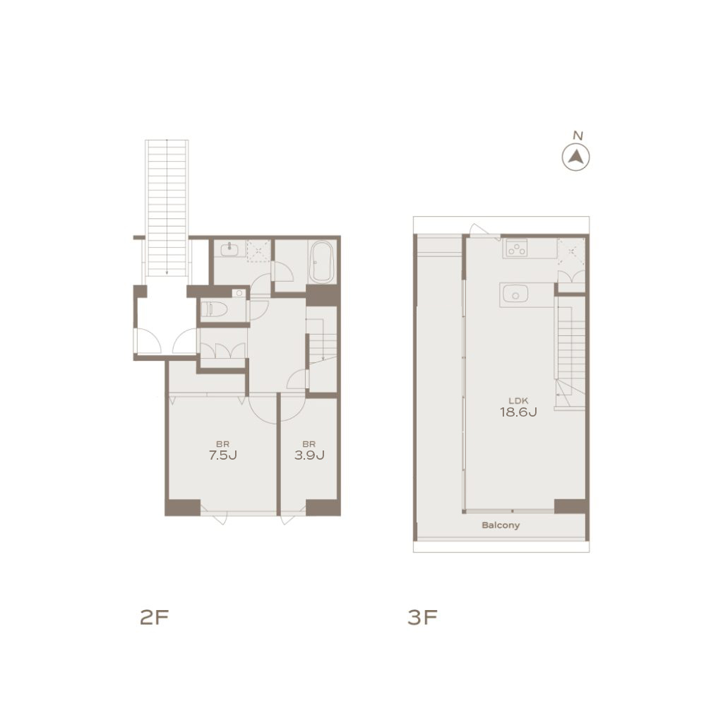 SAKURASHINMACHI 206 間取り図