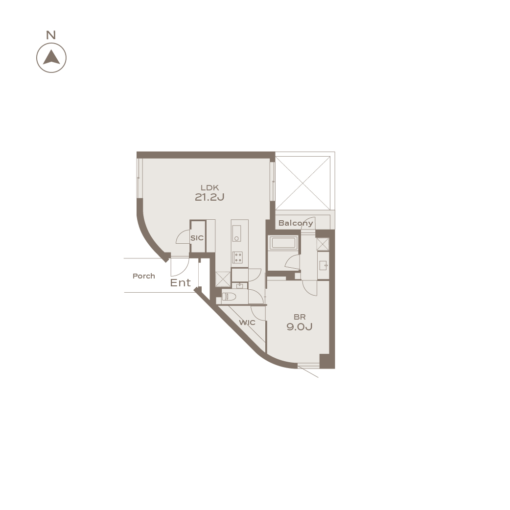 KAMIMEGURO 202 間取り図