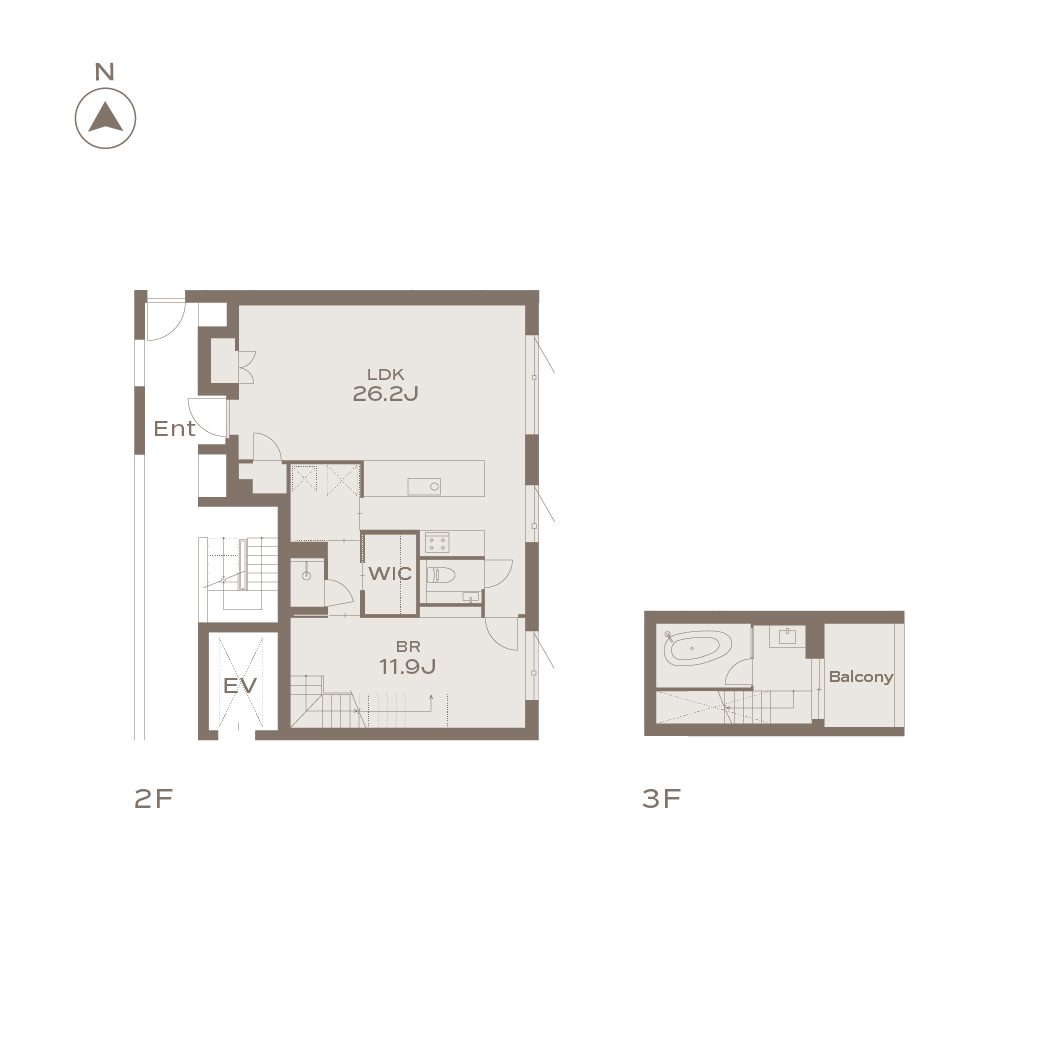 KAMIMEGURO 302 間取り図