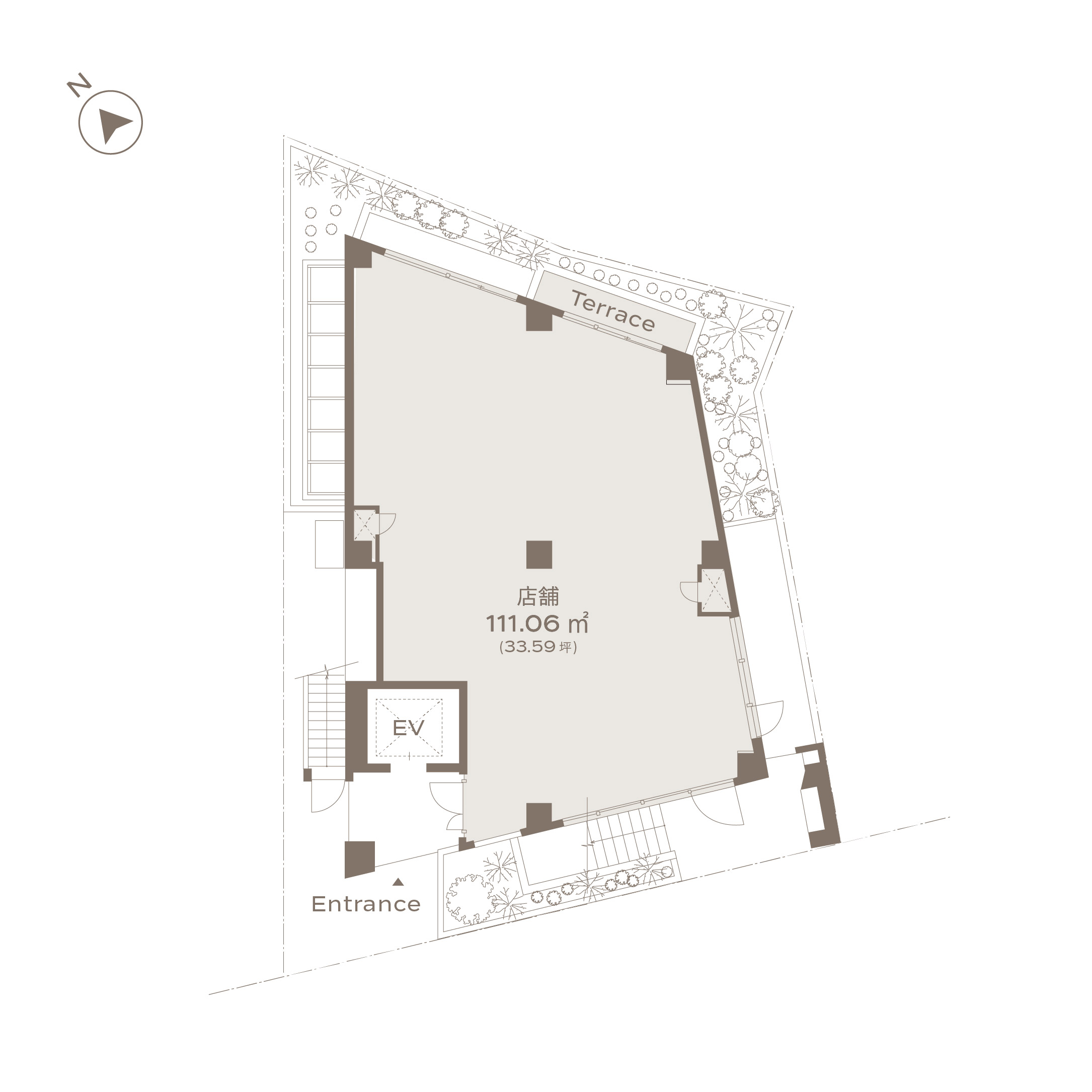 FUTAKOTAMAGAWA SEED 1F / 店舗 間取り図