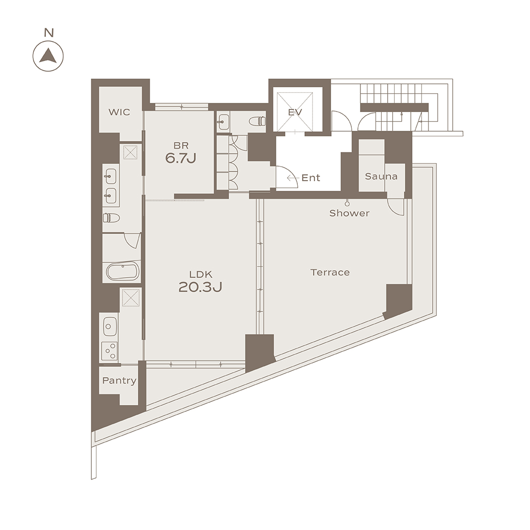 MINAMIAOYAMA 9F 間取り図